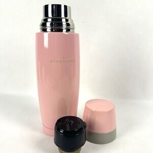 Vintage Starbucks Coffee 16 oz Baby Pink Thermos, 2005 - VGC